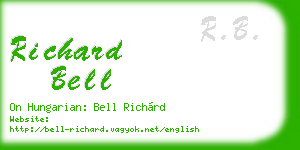 richard bell business card